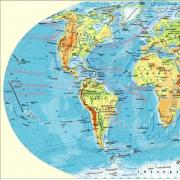 Географическая карта. Учимся читать карту. Большая подробная политическая карта мира на русском языке Контурная карта мира